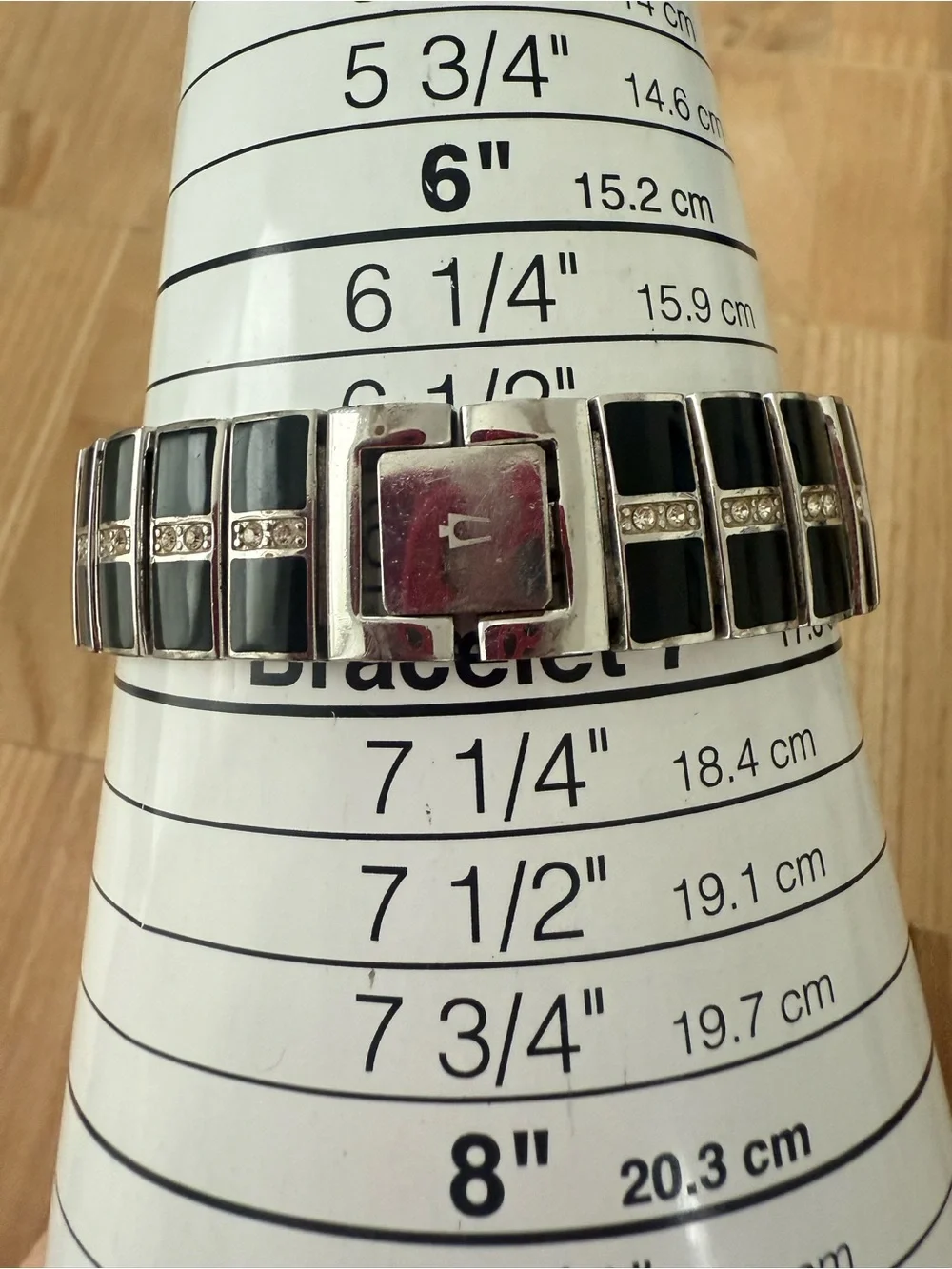 Bulova ladies rectangular silver tone crystal accented watch NEW BATTERY